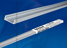 Профиль для светодиодной ленты накладной Uniel UFE-A02 SILVER 200 POLYBAG, алюминий, 200см картинка 